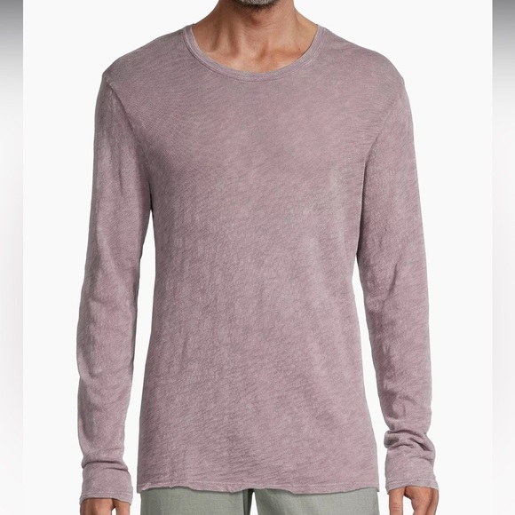 ATM | Destroyed Wash Slub Knit Long-Sleeve T-Shirt - Picture 1 of 6